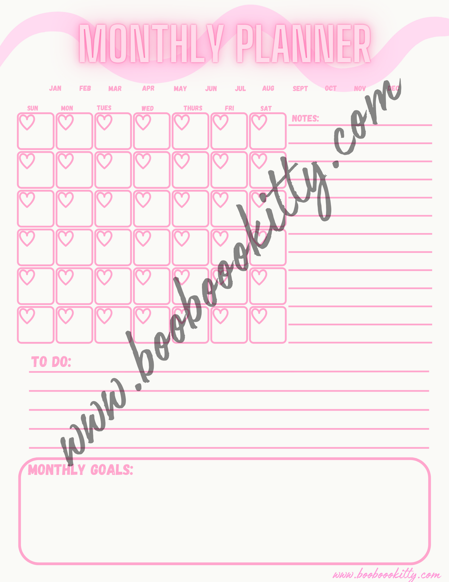 Pink Content Planner